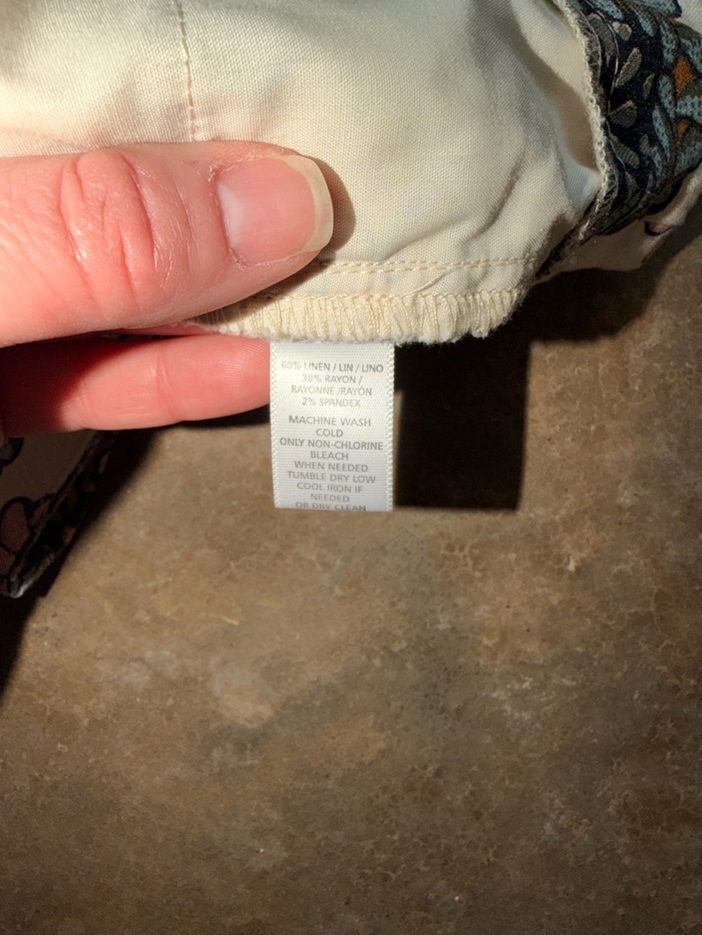 LOFT Floral Chino Shorts Pink Blue Summer Preppy - Size 4 - Picture 9 of 11